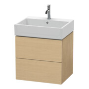 Duravit Meuble sous-lavabo L-Cube 58,4 x 45,9 cm, blanc œuf, 2 tiroirs, suspendu
