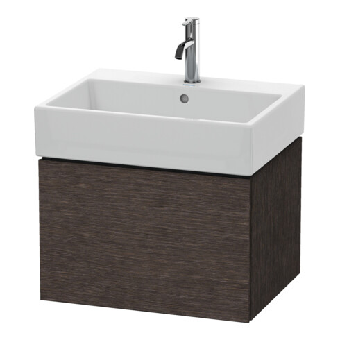 Duravit Meuble sous-lavabo L-Cube 58,4 x 45,9 cm, chêne foncé, 1 tiroir, suspendu