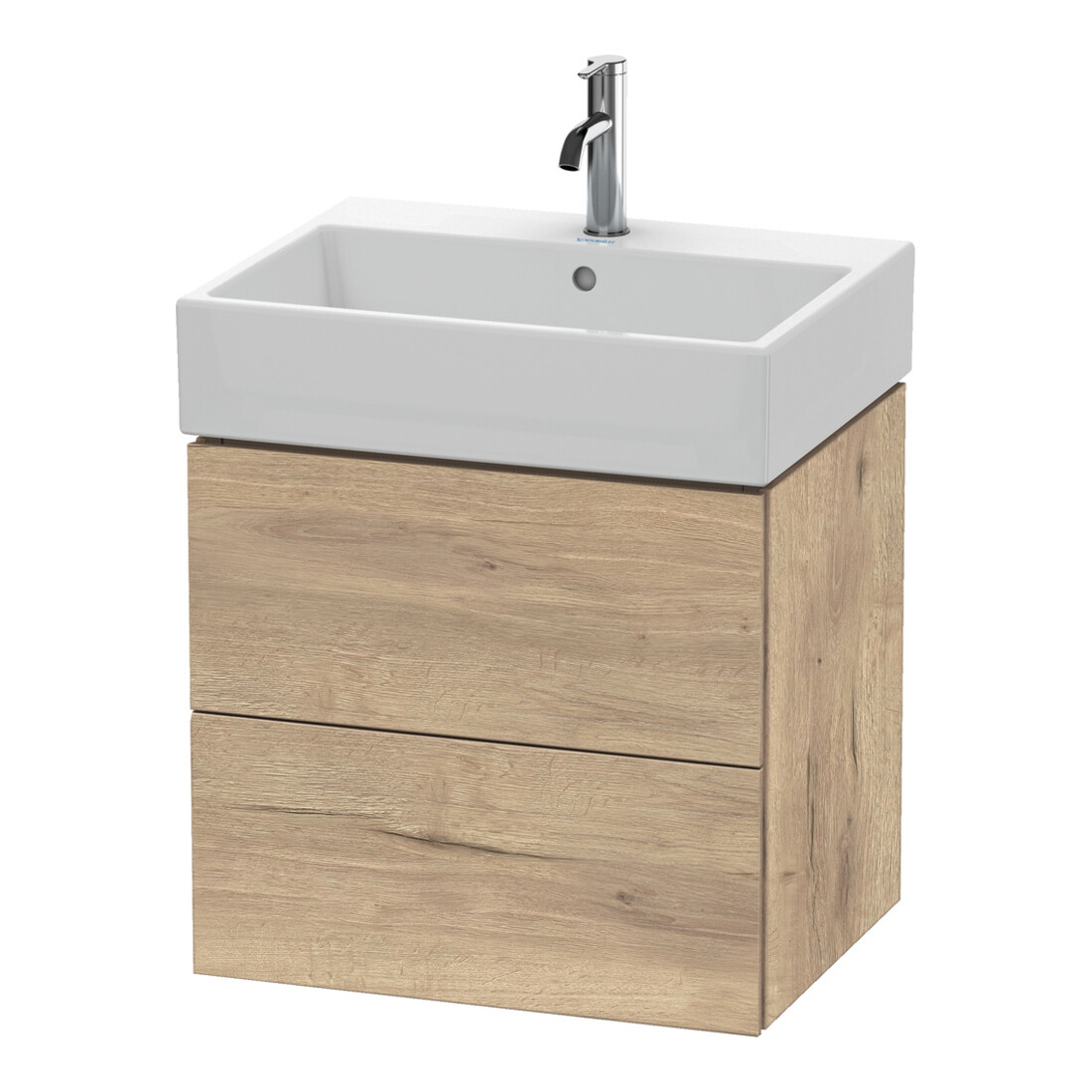 Duravit Meuble sous lavabo L-Cube 58,4 x 45,9 cm, marbre œuf, 2 tiroirs, suspendu