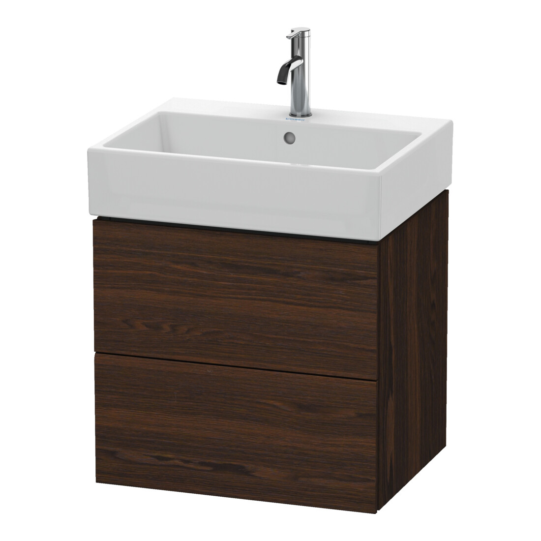 Duravit Meuble sous-lavabo L-Cube 58,4 x 45,9 cm, N, 2 tiroirs, suspendu