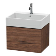 Duravit Meuble sous-lavabo L-Cube 58,4 x 45,9 cm, noyer foncé, 1 tiroir, suspendu-1