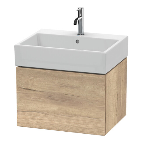 Duravit Meuble sous lavabo L-Cube 58,4 x 45,9 cm, œuf marbré, 1 tiroir, suspendu