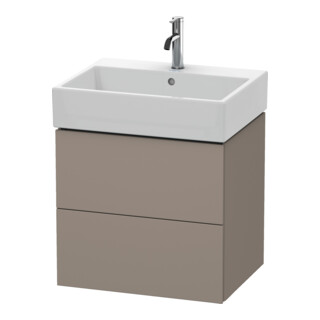 Duravit Meuble sous-lavabo L-Cube 58,4x45,9 cm, bas mat, 2 tiroirs, suspendu