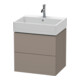 Duravit Meuble sous-lavabo L-Cube 58,4x45,9 cm, bas mat, 2 tiroirs, suspendu-1
