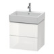 Duravit Meuble sous-lavabo L-Cube 58,4x45,9 cm, blanc brillant, 2 tiroirs, suspendu-1