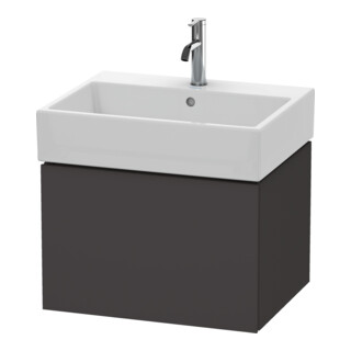 Duravit Meuble sous-lavabo L-Cube 58,4x45,9 cm, graph mat, 1 tiroir, suspendu