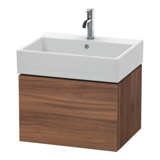 Duravit Meuble sous-lavabo L-Cube 58,4x45,9 cm, noyer naturel, 1 tiroir, suspendu