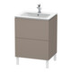 Duravit Meuble sous lavabo L-Cube 62x48,1 cm, bas mat, 2 tiroirs, sur pied-1