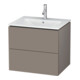 Duravit Meuble sous-lavabo L-Cube 62x48,1 cm, bas. mat, 2 tiroirs, suspendu-1