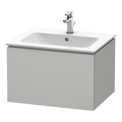 Duravit Meuble sous-lavabo L-Cube 62x48,1 cm, béton gris, 1 tiroir, suspendu