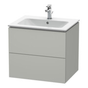 Duravit Meuble sous-lavabo L-Cube 62x48,1 cm, béton gris, 2 tiroirs, suspendu