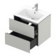 Duravit Meuble sous-lavabo L-Cube 62x48,1 cm, béton gris, 2 tiroirs, suspendu