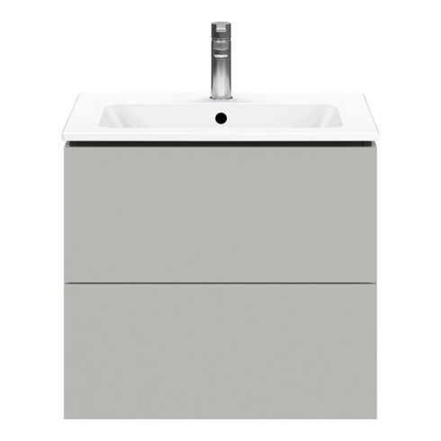 Duravit Meuble sous-lavabo L-Cube 62x48,1 cm, béton gris, 2 tiroirs, suspendu