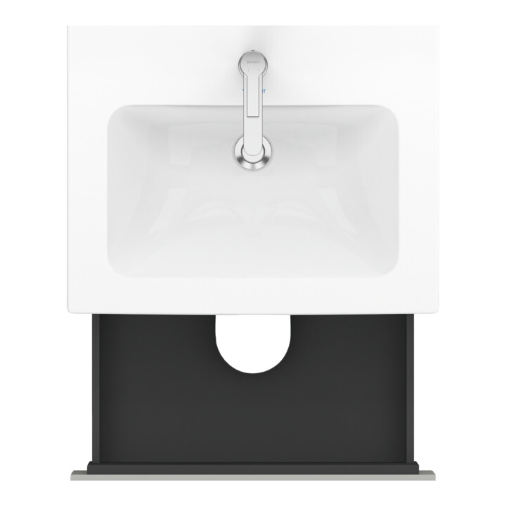 Duravit Meuble sous-lavabo L-Cube 62x48,1 cm, béton gris, 2 tiroirs, suspendu