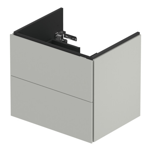 Duravit Meuble sous-lavabo L-Cube 62x48,1 cm, béton gris, 2 tiroirs, suspendu
