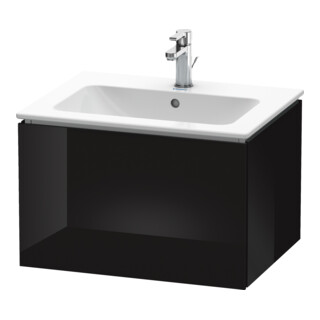 Duravit Meuble sous lavabo L-Cube 62x48,1 cm, blanc brillant, 1 tiroir, suspendu