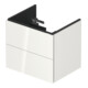 Duravit Meuble sous lavabo L-Cube 62x48,1 cm, blanc brillant, 2 tiroirs, suspendu