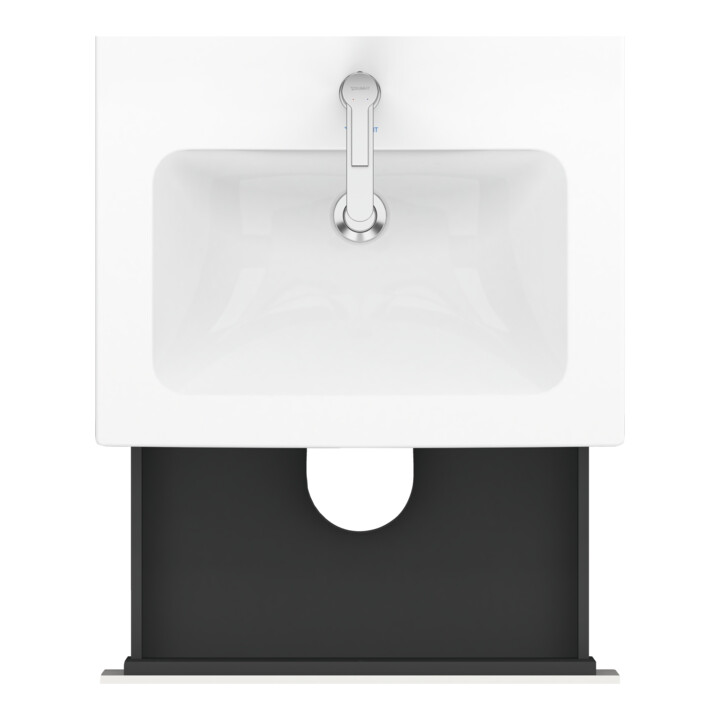 Duravit Meuble sous lavabo L-Cube 62x48,1 cm, blanc brillant, 2 tiroirs, suspendu