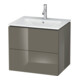 Duravit Meuble sous lavabo L-Cube 62x48,1 cm, blanc brillant, 2 tiroirs, suspendu-1