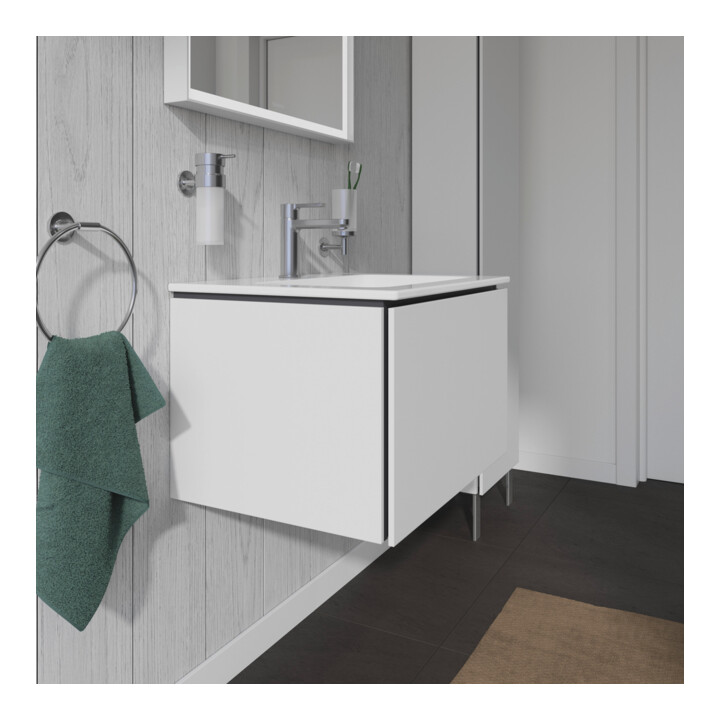 Duravit Meuble sous-lavabo L-Cube 62x48,1 cm, blanc mat, 1 tiroir, suspendu
