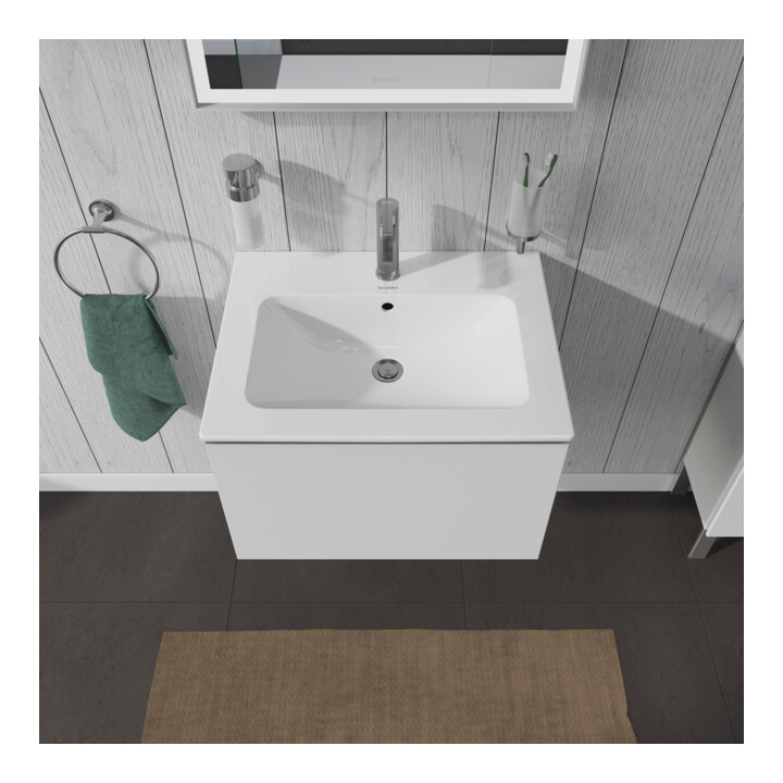 Duravit Meuble sous-lavabo L-Cube 62x48,1 cm, blanc mat, 1 tiroir, suspendu