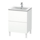 Duravit Meuble sous lavabo L-Cube 62x48,1 cm, blanc mat, 2 tiroirs, debout-1