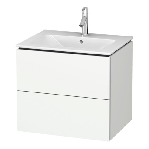Duravit Meuble sous-lavabo L-Cube 62x48,1 cm, blanc mat, 2 tiroirs, suspendu