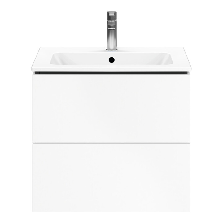 Duravit Meuble sous-lavabo L-Cube 62x48,1 cm, blanc mat, 2 tiroirs, suspendu