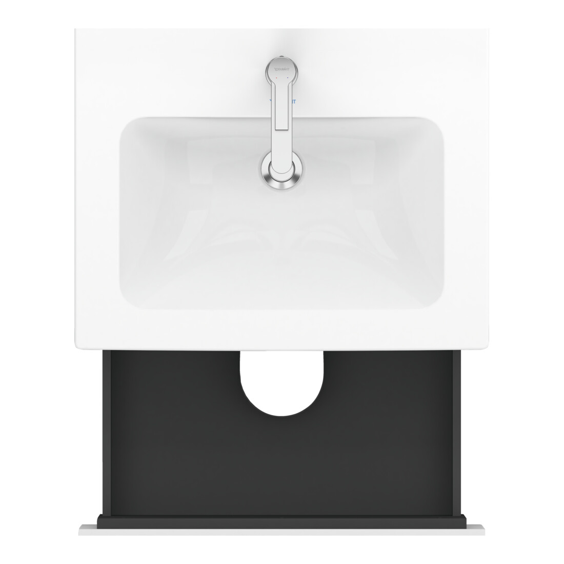 Duravit Meuble sous-lavabo L-Cube 62x48,1 cm, blanc mat, 2 tiroirs, suspendu