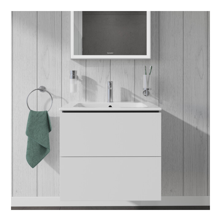 Duravit Meuble sous-lavabo L-Cube 62x48,1 cm, blanc mat, 2 tiroirs, suspendu