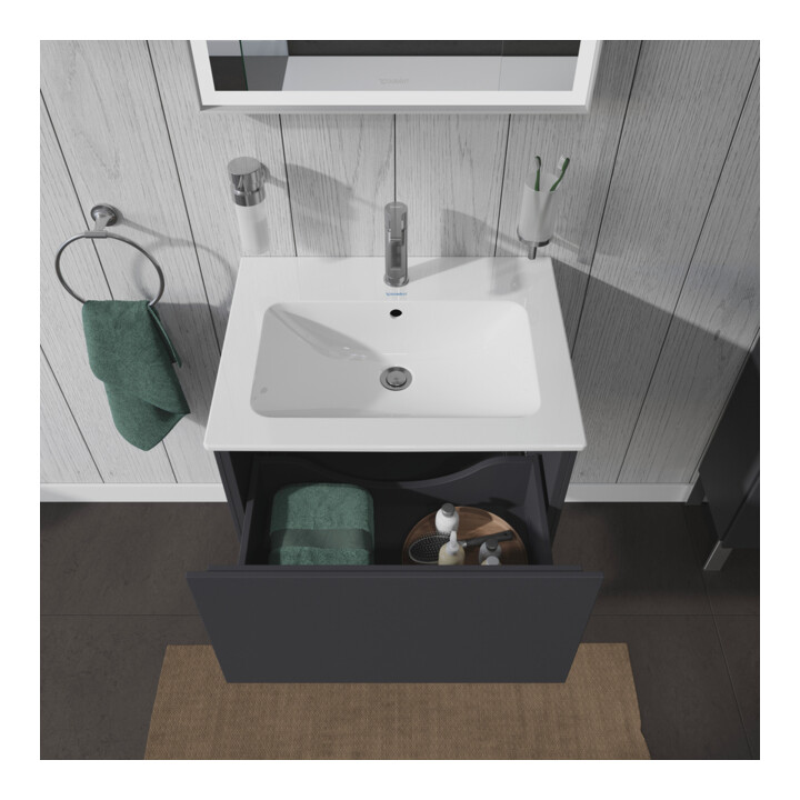 Duravit Meuble sous-lavabo L-Cube 62x48,1 cm, graph ma, 1 tiroir, suspendu