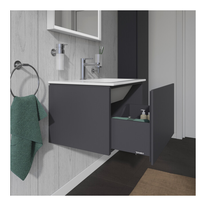 Duravit Meuble sous-lavabo L-Cube 62x48,1 cm, graph ma, 1 tiroir, suspendu