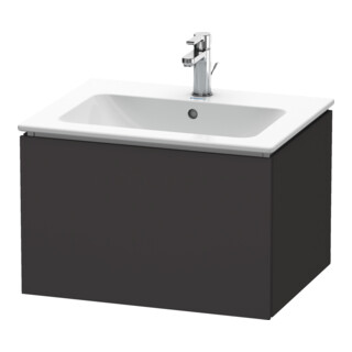 Duravit Meuble sous-lavabo L-Cube 62x48,1 cm, graphite mat, 1 tiroir, suspendu