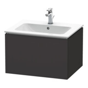 Duravit Meuble sous-lavabo L-Cube 62x48,1 cm, graphite mat, 1 tiroir, suspendu