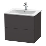 Duravit Meuble sous lavabo L-Cube 62x48,1 cm, graphite mat, 2 tiroirs, suspendu-1