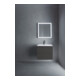 Duravit Meuble sous lavabo L-Cube 62x48,1 cm, graphite mat, 2 tiroirs, suspendu