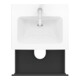 Duravit Meuble sous-lavabo L-Cube 62x48,1 cm, graphite mat, 2 tiroirs, suspendu