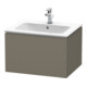 Duravit Meuble sous lavabo L-Cube 62x48,1 cm, gris mat, 1 tiroir, suspendu-1