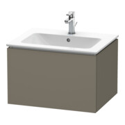 Duravit Meuble sous lavabo L-Cube 62x48,1 cm, gris mat, 1 tiroir, suspendu