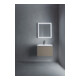 Duravit Meuble sous lavabo L-Cube 62x48,1 cm, gris mat, 1 tiroir, suspendu