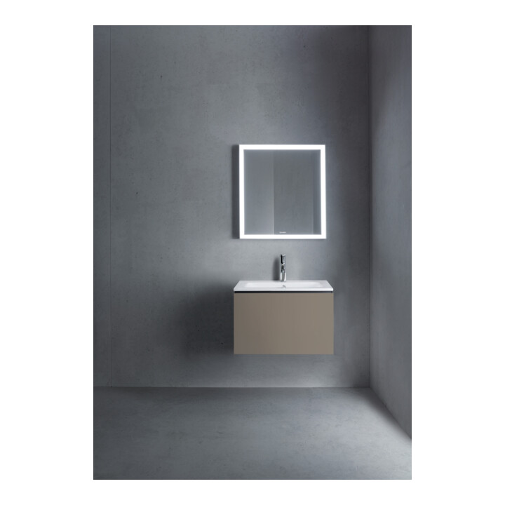 Duravit Meuble sous lavabo L-Cube 62x48,1 cm, gris mat, 1 tiroir, suspendu