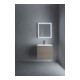 Duravit Meuble sous lavabo L-Cube 62x48,1 cm, gris mat, 2 tiroirs, suspendu