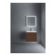 Duravit Meuble sous-lavabo L-Cube 62x48,1 cm, noyer, 2 tiroirs, suspendu