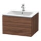 Duravit Meuble sous lavabo L-Cube 62x48,1 cm, noyer foncé, 1 tiroir, suspendu-1