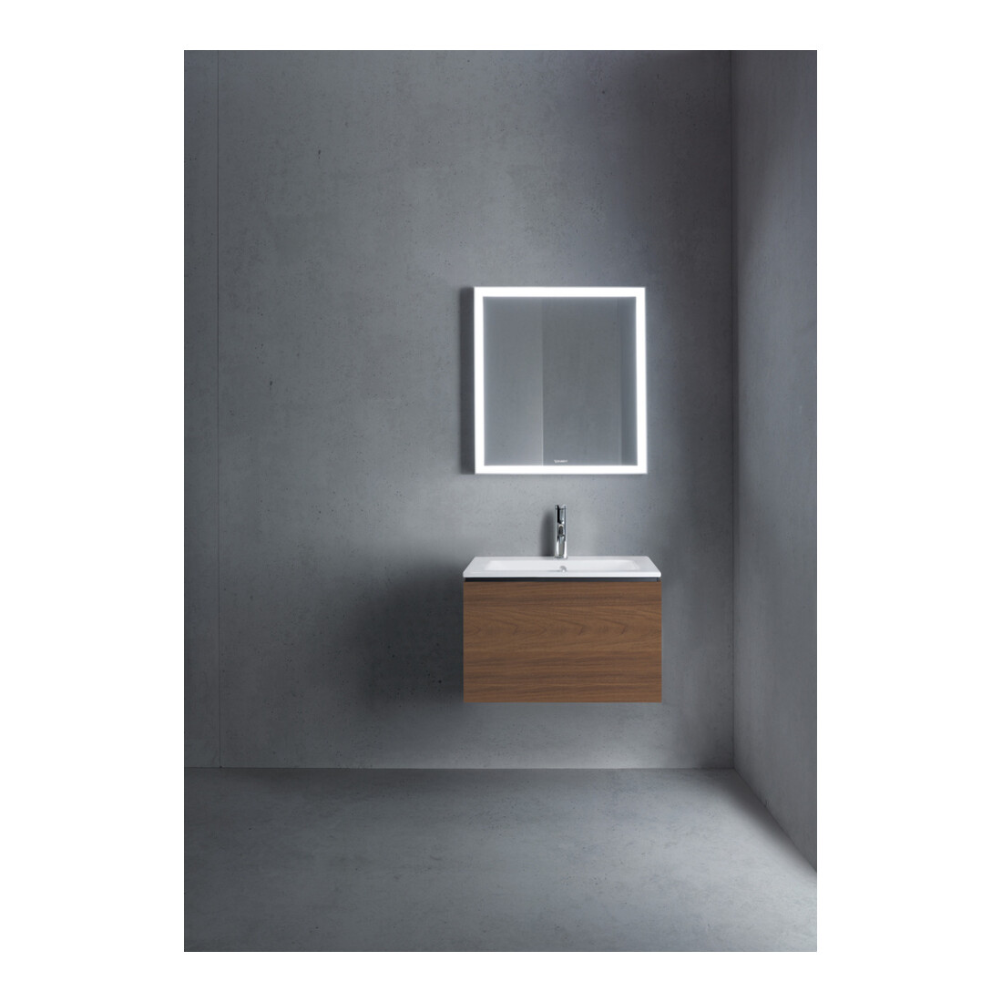 Duravit Meuble sous lavabo L-Cube 62x48,1 cm, noyer foncé, 1 tiroir, suspendu