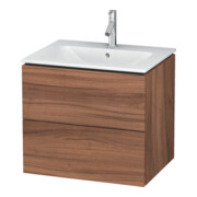 Duravit Meuble sous-lavabo L-Cube 62x48,1 cm, noyer naturel, 2 tiroirs, suspendu
