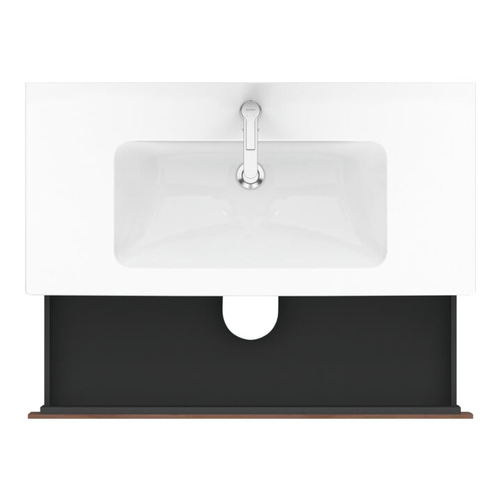 Duravit Meuble sous-lavabo L-Cube 62x48,1 cm, noyer naturel, 2 tiroirs, suspendu