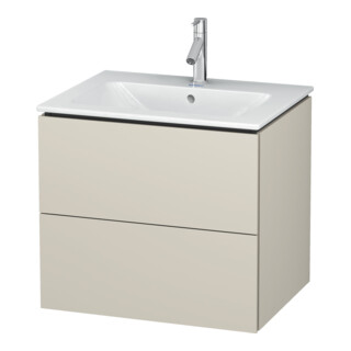 Duravit Meuble sous lavabo L-Cube 62x48,1 cm, tau mat, 2 tiroirs, suspendu