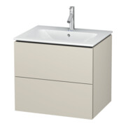Duravit Meuble sous lavabo L-Cube 62x48,1 cm, tau mat, 2 tiroirs, suspendu