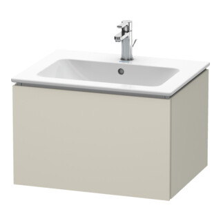 Duravit Meuble sous lavabo L-Cube 62x48,1 cm, taupe mat, 1 tiroir, suspendu
